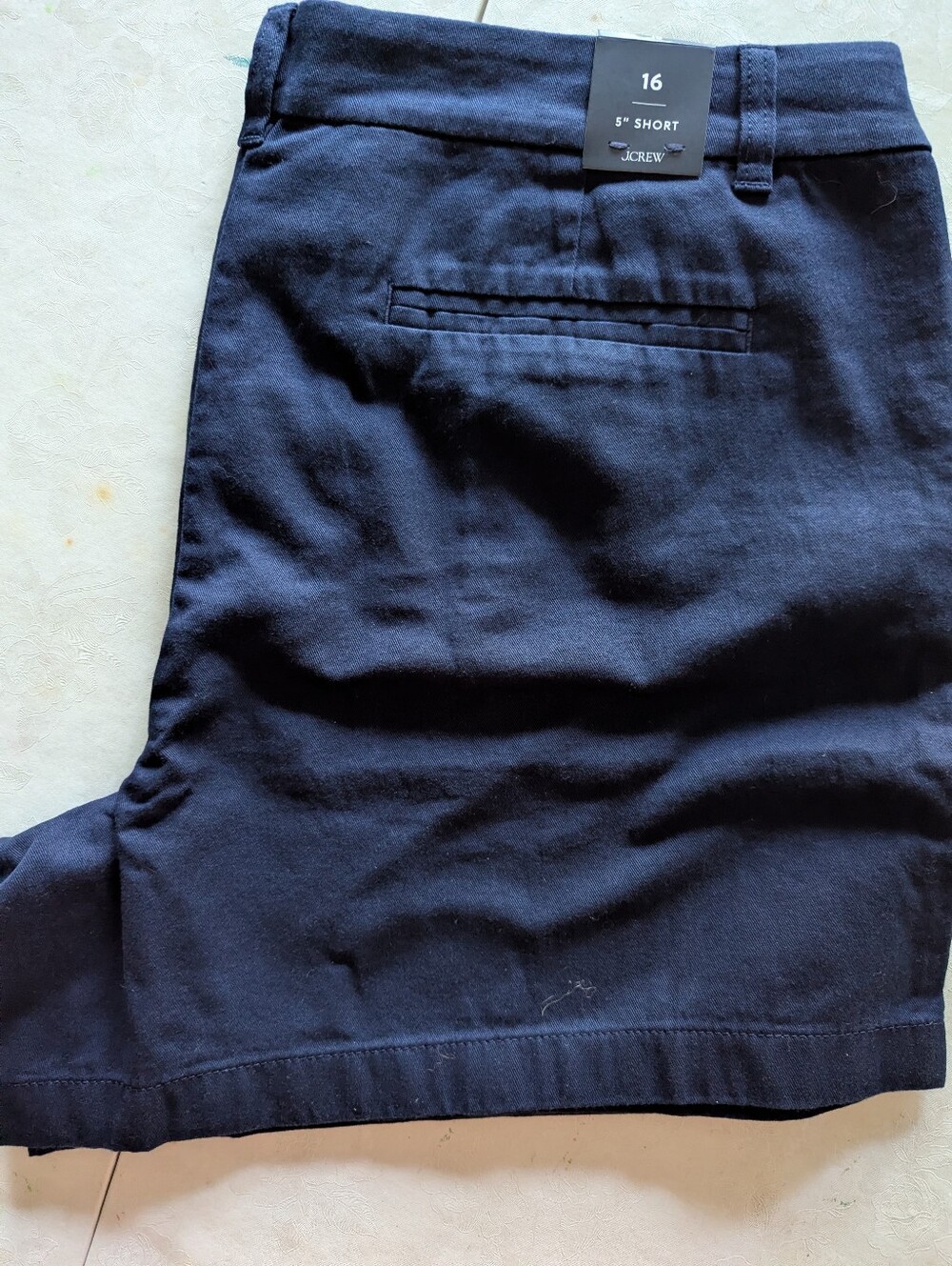 J. Crew factory Women's Navy Cotton Shorts size 16 nwt